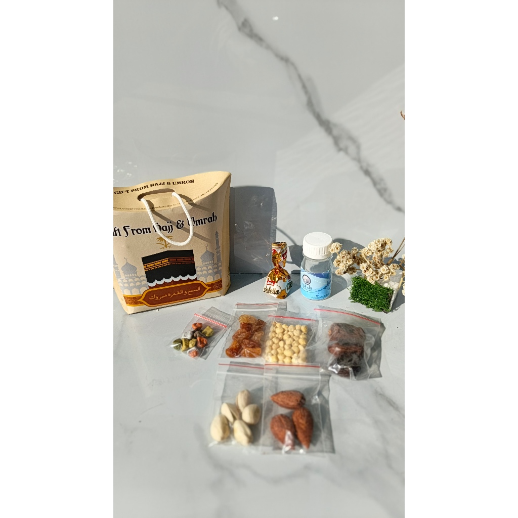 

Paket 50 pcs oleh oleh haji dan umroh tanpa tasbih