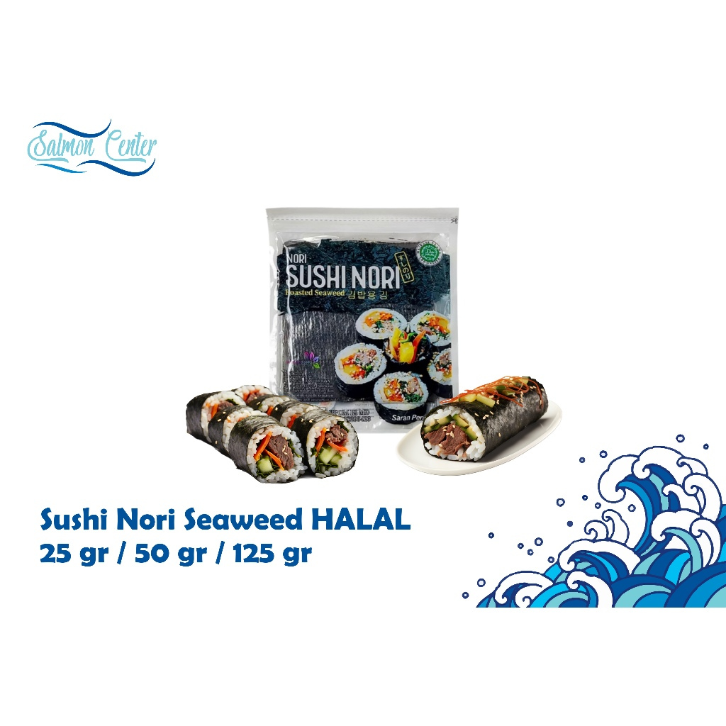 

Sushi Nori Seaweed / rumput laut panggang 5 lembar