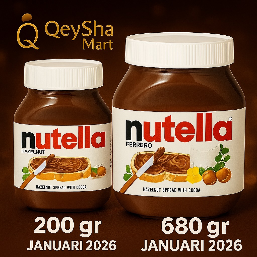 

Nutella Hazelnut Spread 200gr & 680gr – Original Ferrero – Exp Januari 2026 Halal
