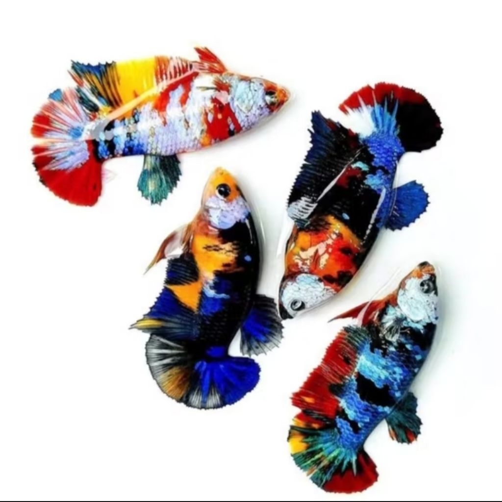 Betina cupang Multicolor Ful telur