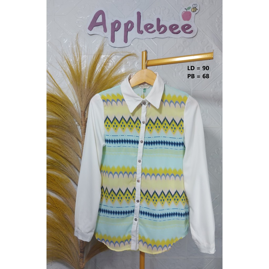 KEMEJA TANGAN PANJANG ETNIK PRINTED