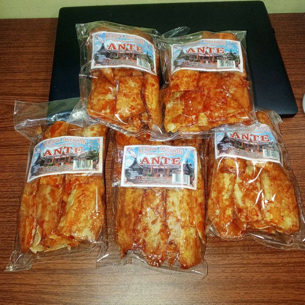 

PROMO 5 Pcs Keripik Singkong Balado Ante 200gr Khas Lampung