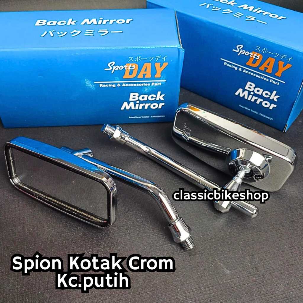 Spion honda kotak Kecil Day Kaca biru dan Kaca putih CB GL Mp tiger vario beat