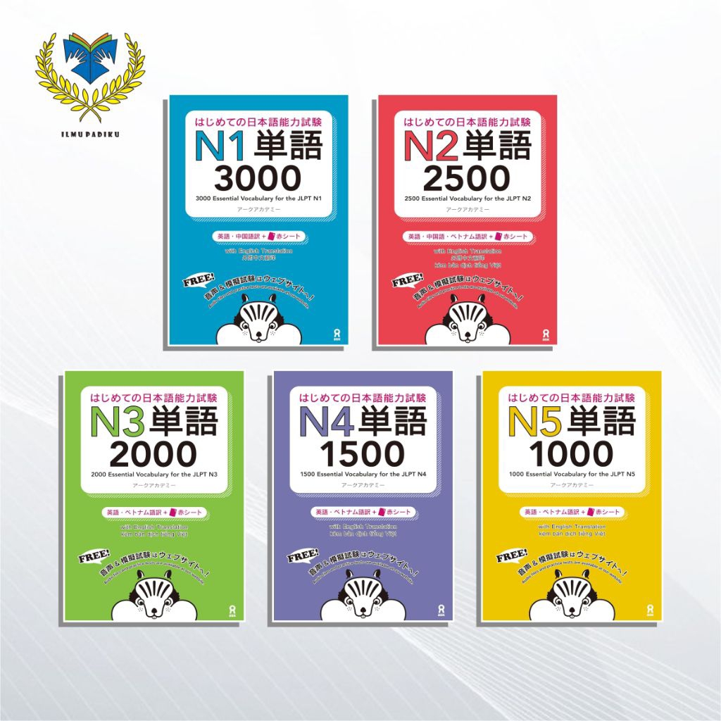 Buku Essential Vocabulary For JLPT N1 N2 N3 N4 N5