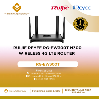 Ruijie Reyee RG EW300T N300 Wireless 4G LTE Router / Ruijie RG Rap52-OD