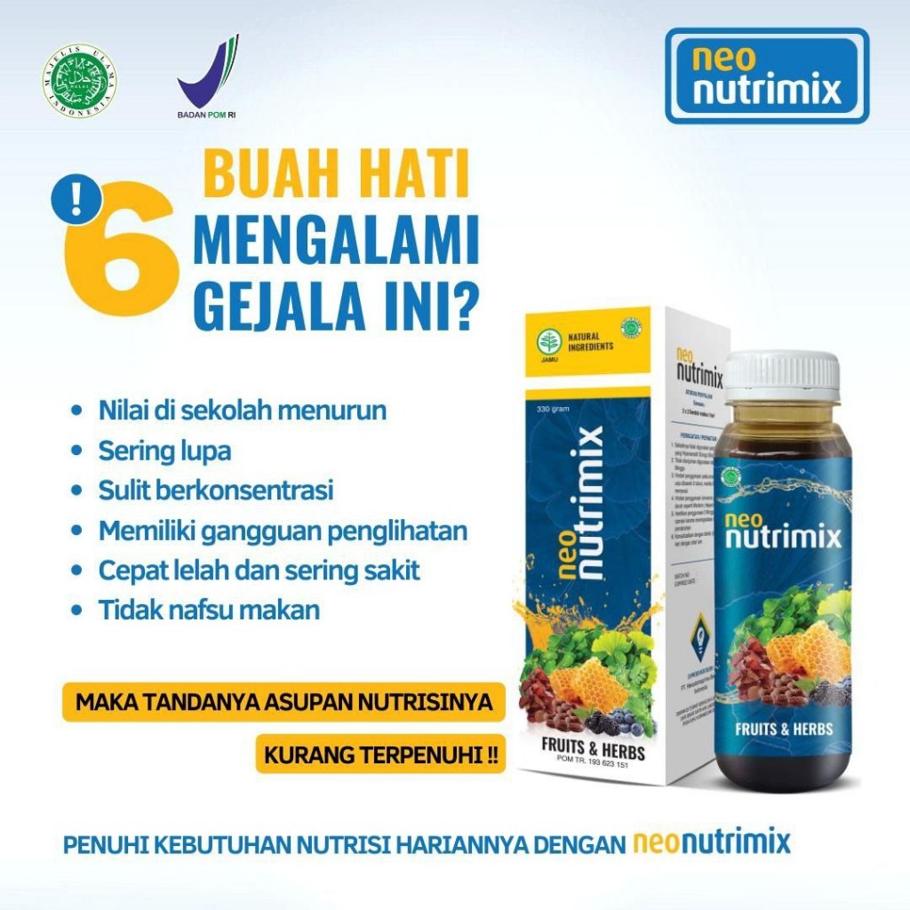 

Neo Nutrimix – Madu Herbal Anak Lahap Makan & Aktif Sehat