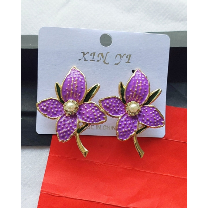 Anting Hijab Klip Jepit Tanpa Tindik Giwang Wanita Korea Style