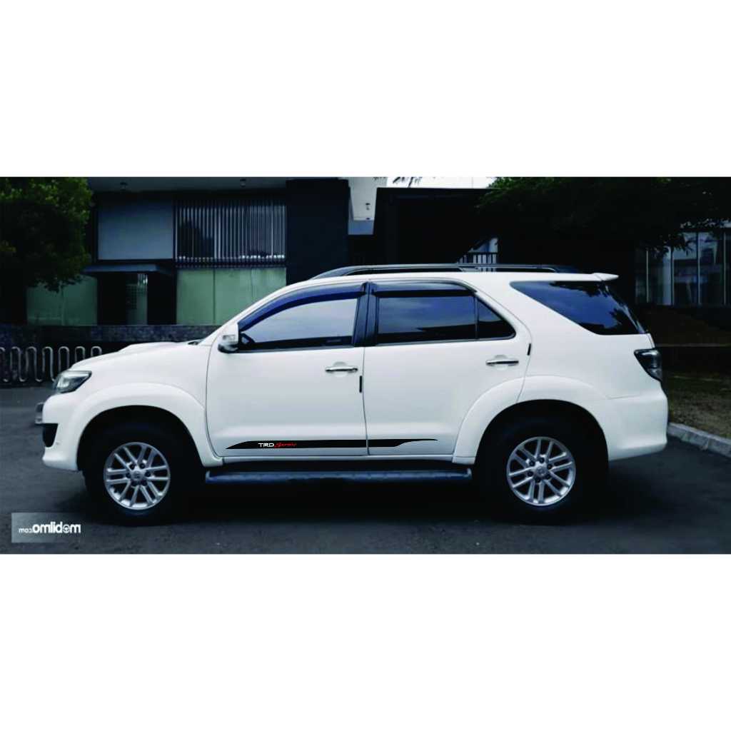 sticker cutting list body TRD SPORTIVO fortuner / sticker trd sportivo fortuner