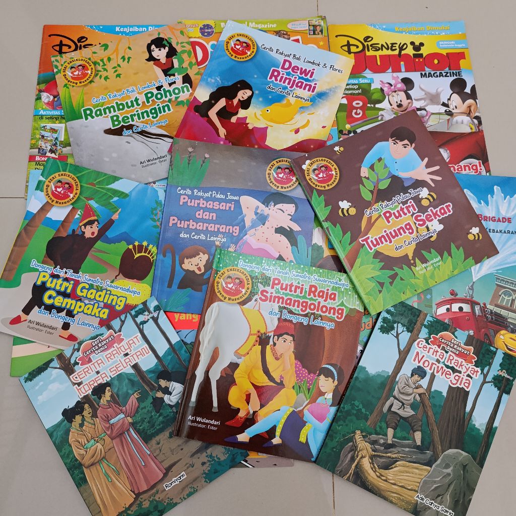 buku cerita anak bergambar seri ensiklopedia dongeng nusantara (satuan) bekas/preloved