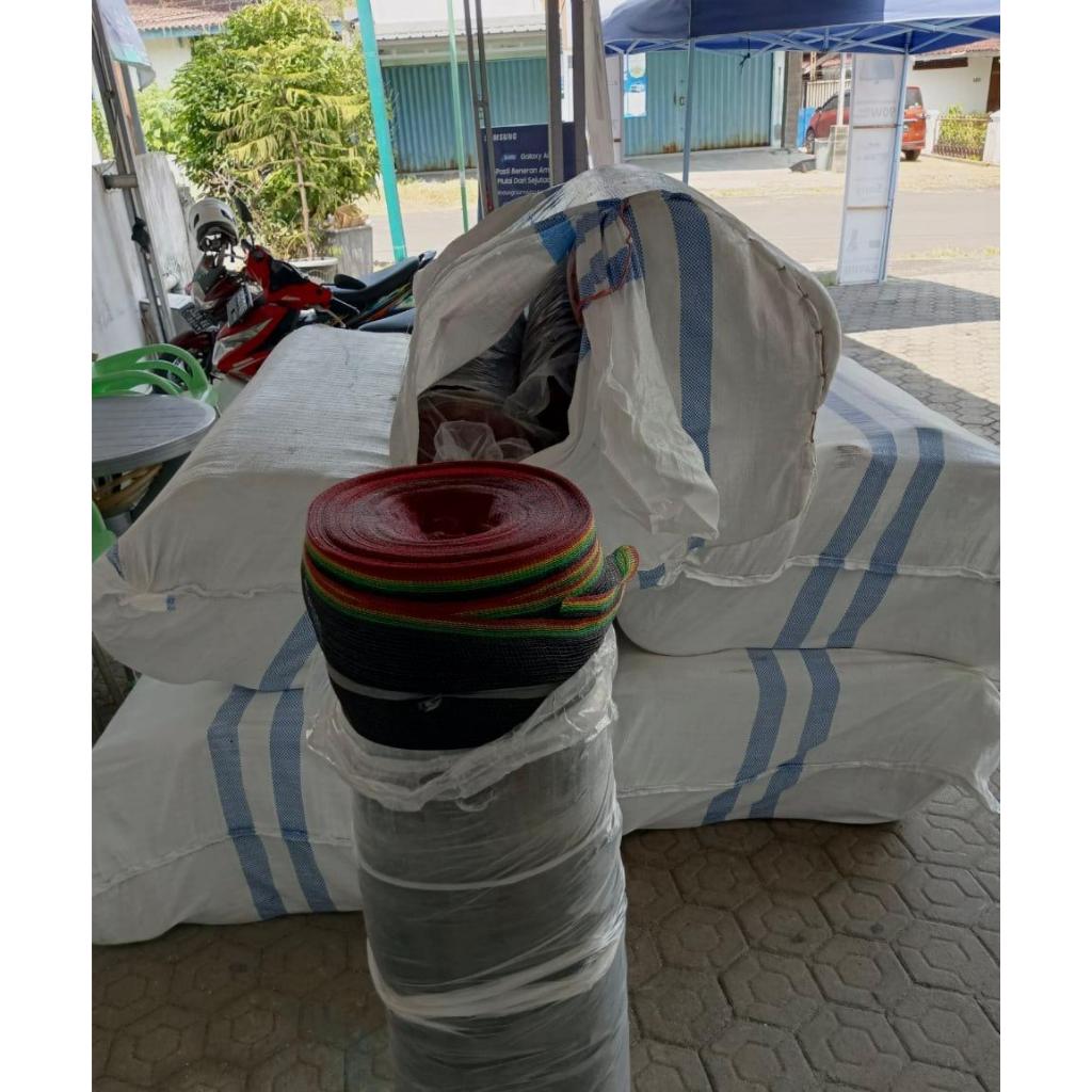 Lintang Gardening Waring Marley Pelangi 100M Jaring Wareng / Waring Hitam Anti Geser