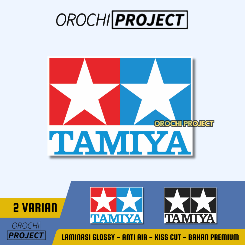 

Sticker Stiker Logo TAMIYA Vinyl Glossy Anti Air HP Laptop Tumbler Motor Helm
