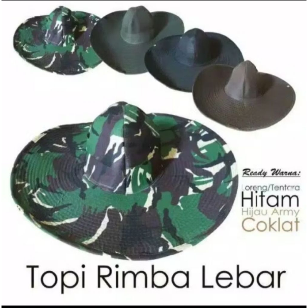 Topi Koboy besar/topi petani lebar premium termurah