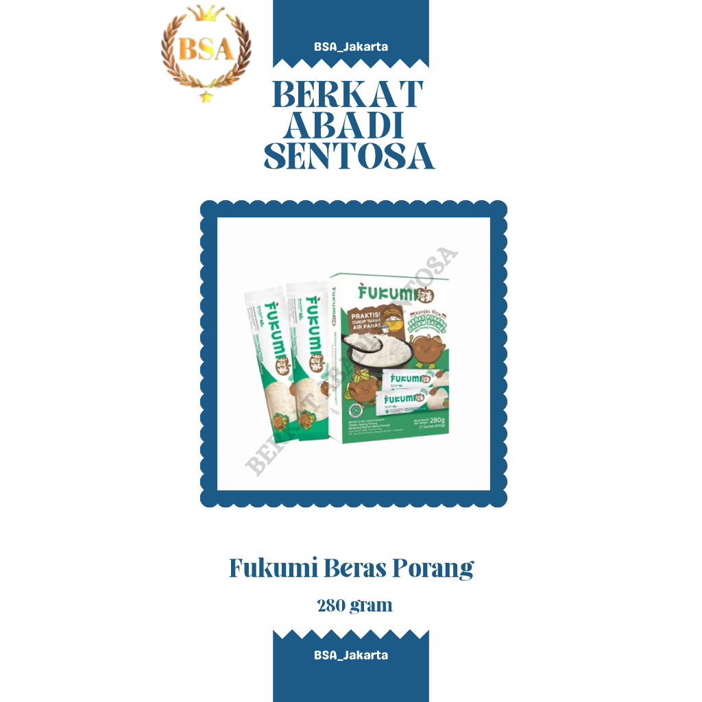 

Fukumi Beras Porang (280 gr)