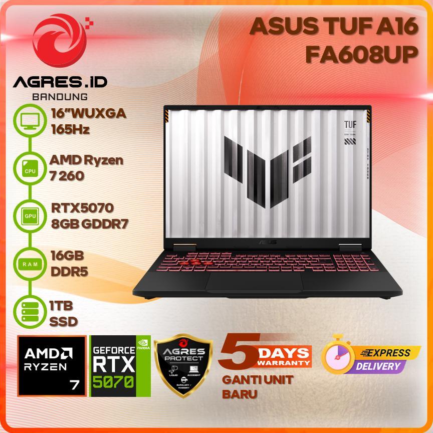 ASUS TUF A16 FA608UP RYZEN 7 260 RTX5070 16GB 1TB 16" WUXGA IPS 165HZ