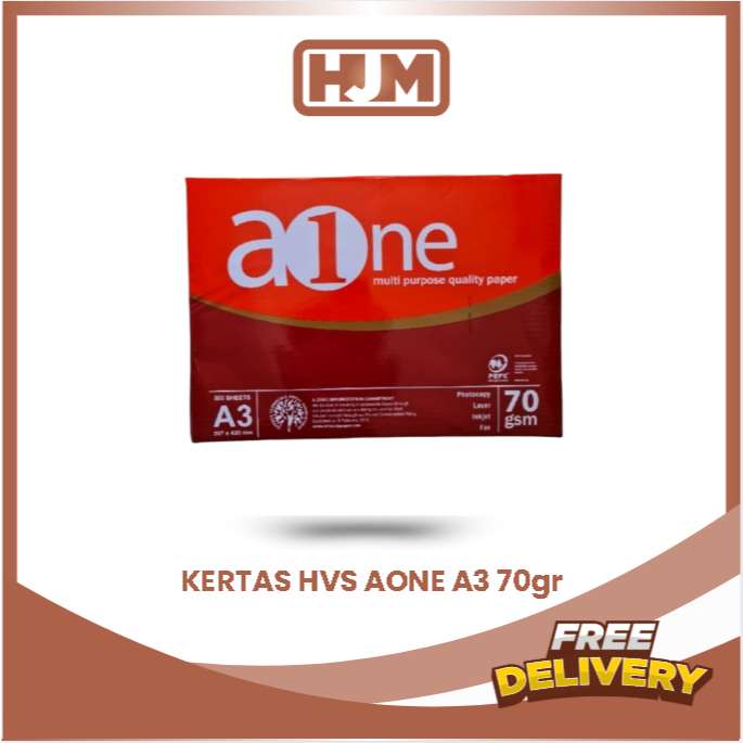 KERTAS HVS AONE UKURAN A3 70GRAM