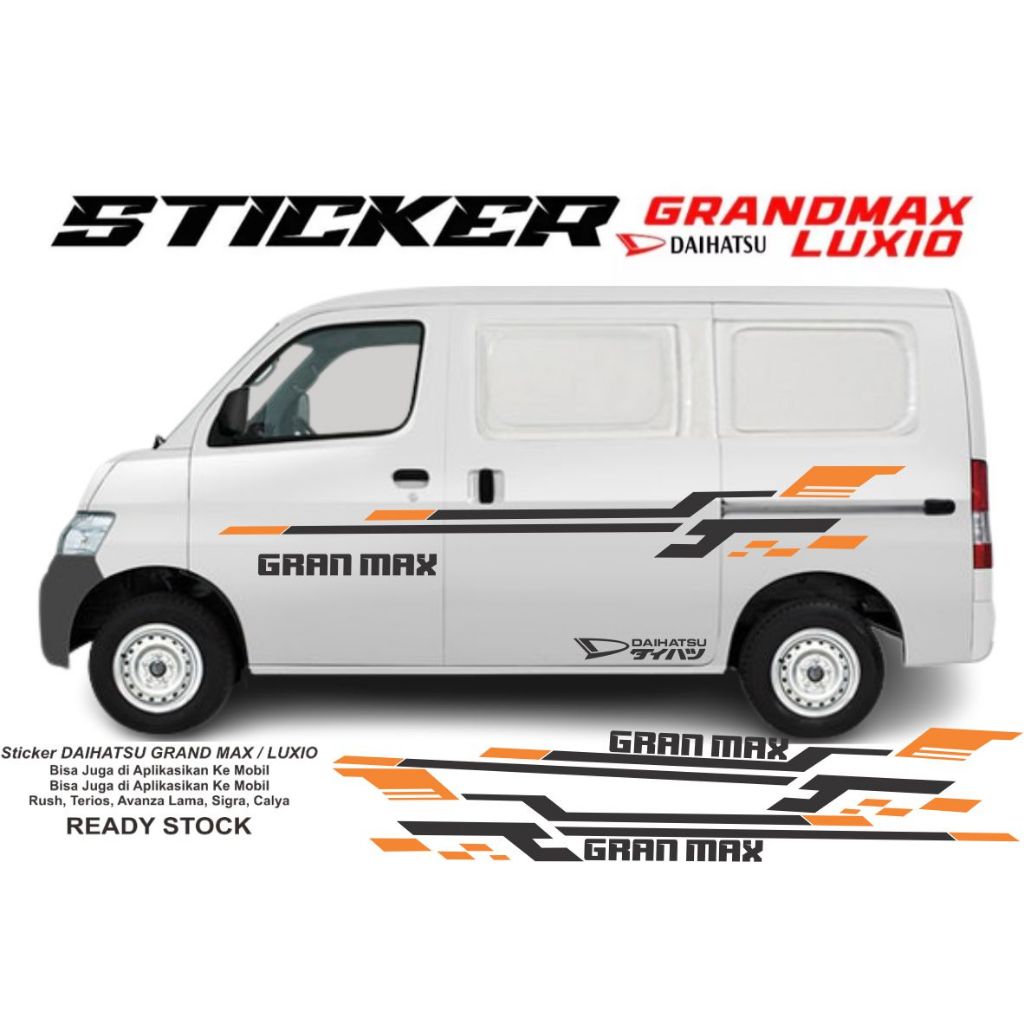 stiker simple low stiker mobil gran max sticker mobil daihatsu gran max stiker mobil luxio sticker l