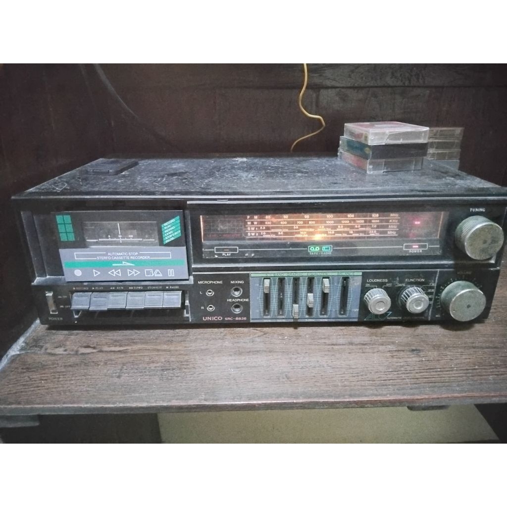 radio tape deck kaset pita unico