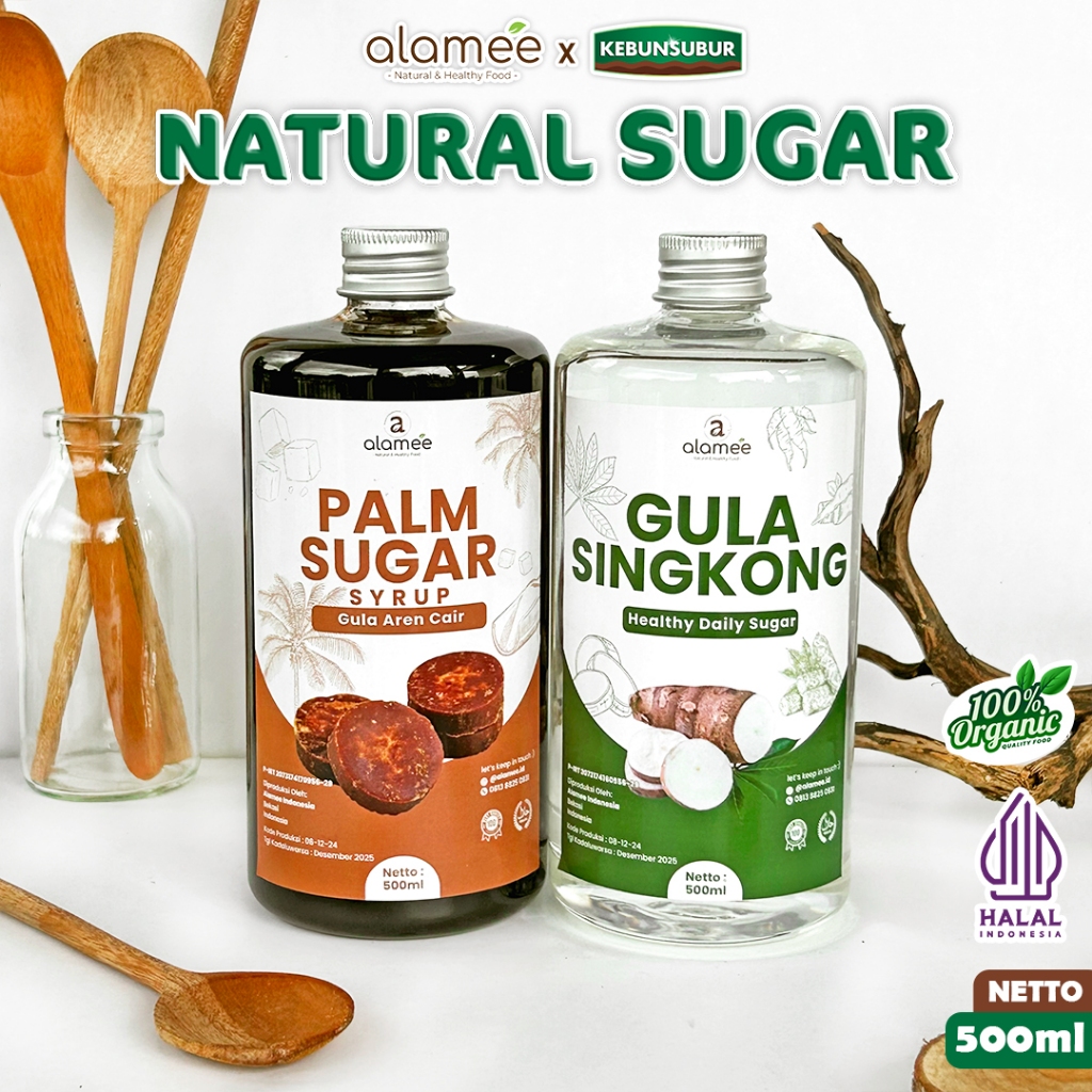 

alamee gula cair 500 ml gula singkong gula aren quality murni tanpa bahan tambahan lain Kebunsubur kebunsubur