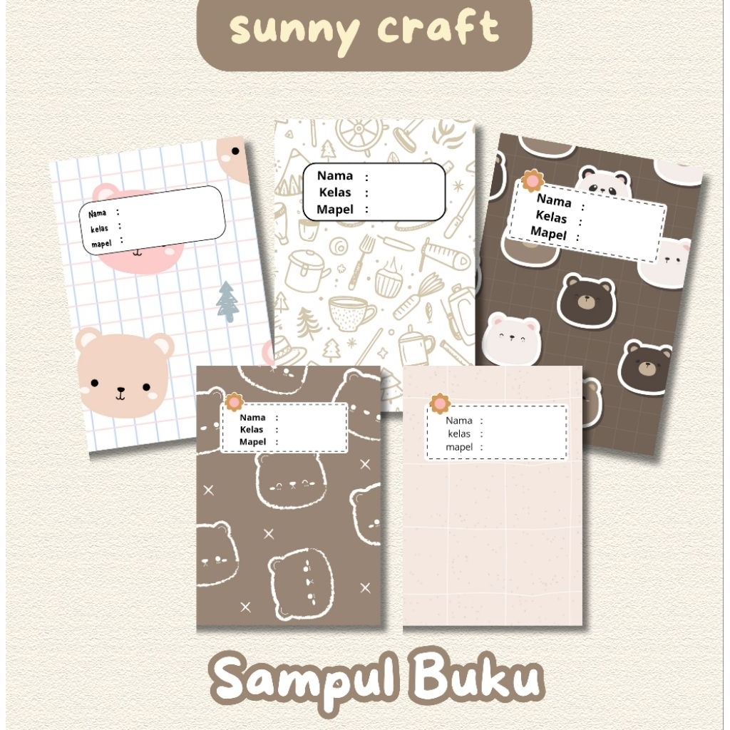 

sampul buku aesthetic 1 pak ( isi 5 lembar )