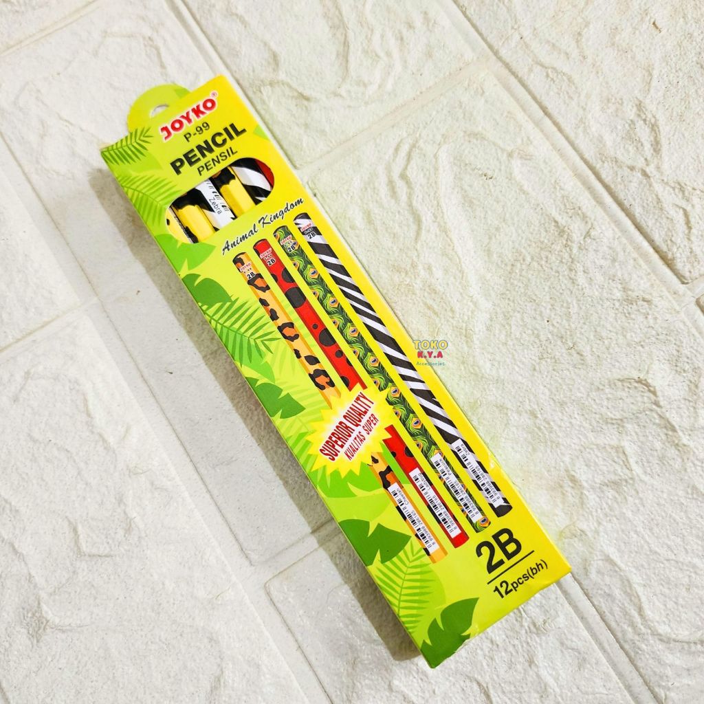 

(1 SET/12 PCS) PENSIL 2B JOYKO MOTIF ANIMAL KARAKTER/PENSIL JOYKO P-99