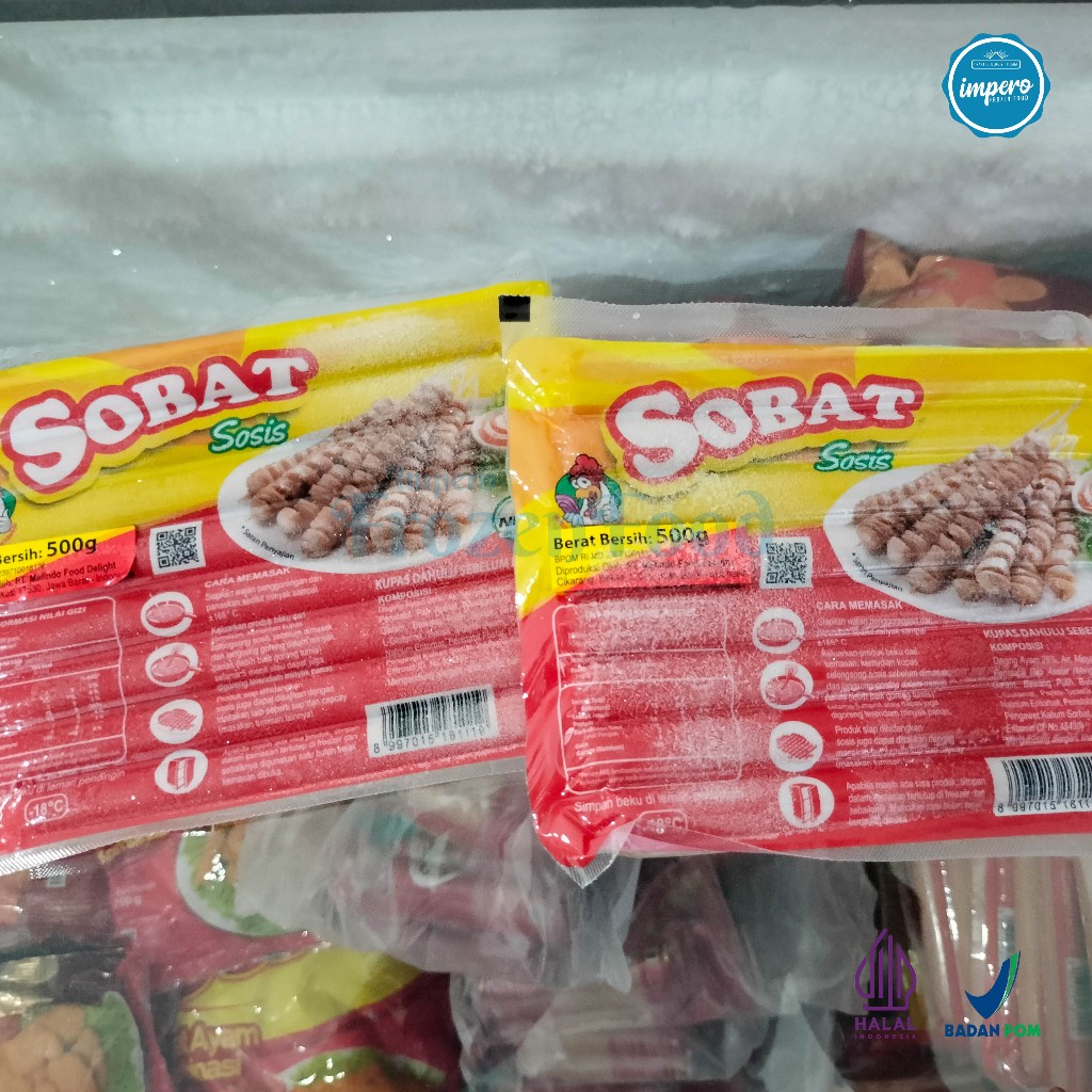 

Sobat Sosis Ayam Long 500gr Halal