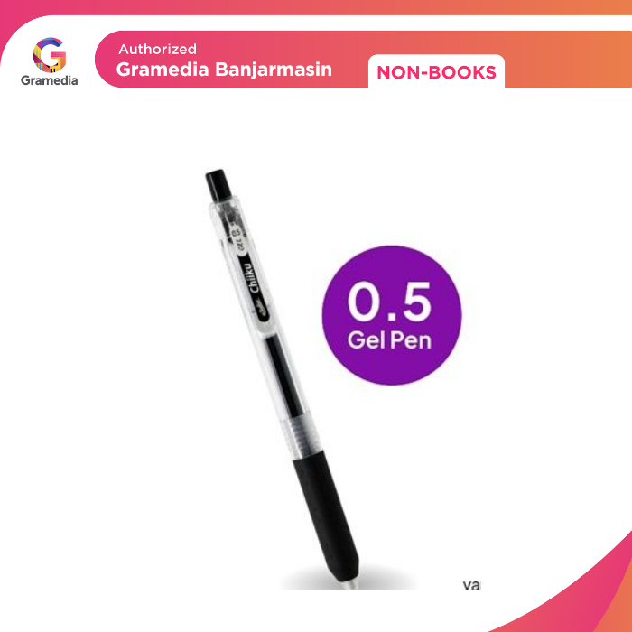 

Gramedia Banjarmasin - Gelpen Estudee Chiiku 0.5Mm Black