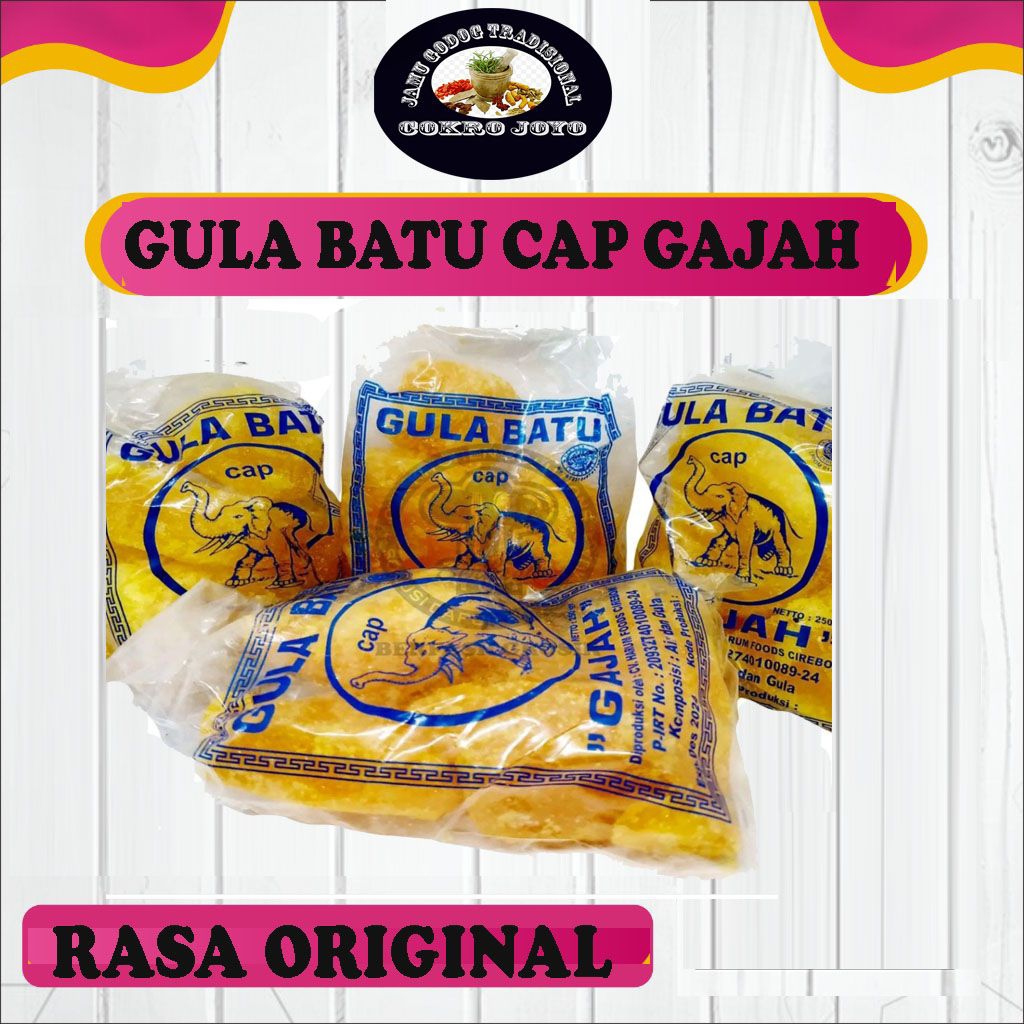 

gula batu cap gajah 250 gram