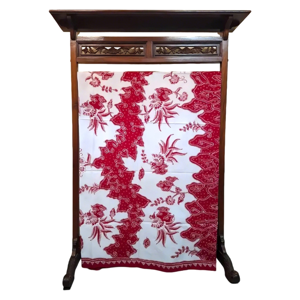 BATIK SALMA Kain Batik Tulis Merah Putih Batik Nasional Kemerdekaan Motif Mega Mendung Kombinasi Bur