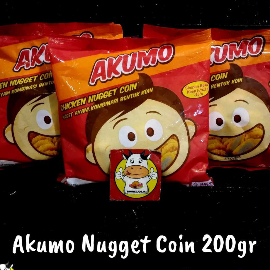 

AKUMO CHICKEN NUGGET COIN 200GR - FROZEN FOOD - BRONTZ JOGJA