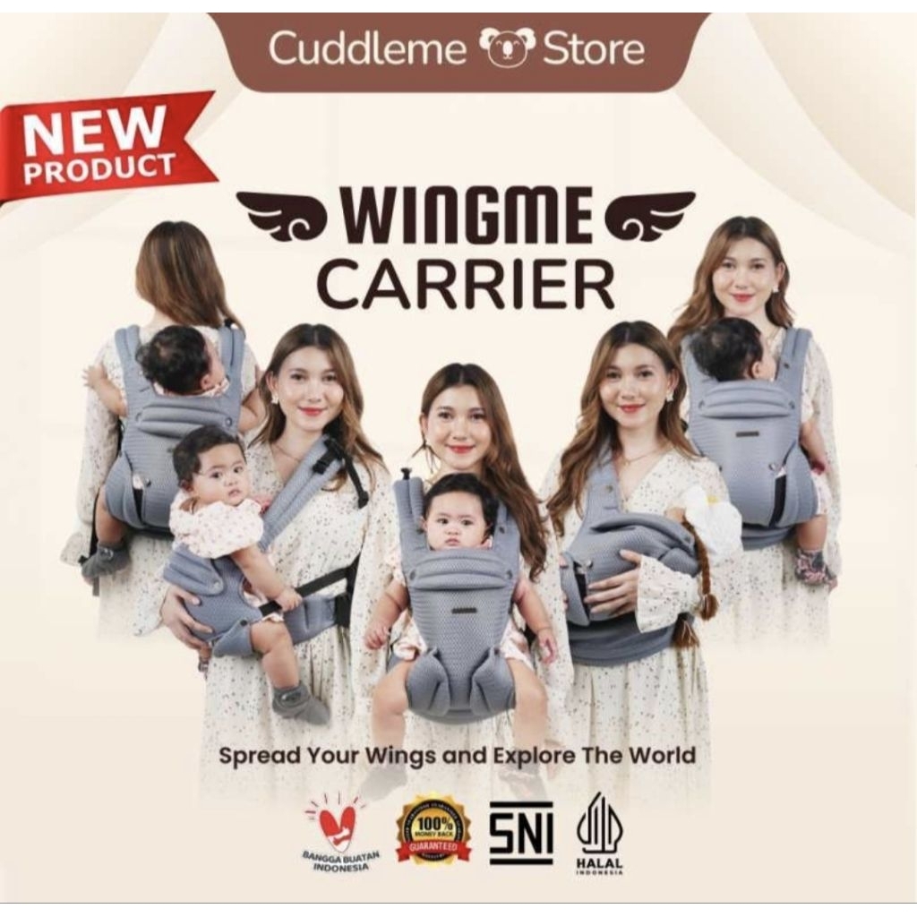 CUDDLE ME | CUDDLE ME WING ME CARRIER | GENDONGAN M-SHAPE SUPPORT | GENDONGAN BAYI MUARAH