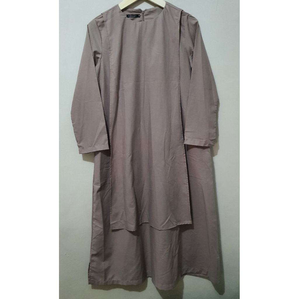 Preloved Tunik Azmiza Taupe