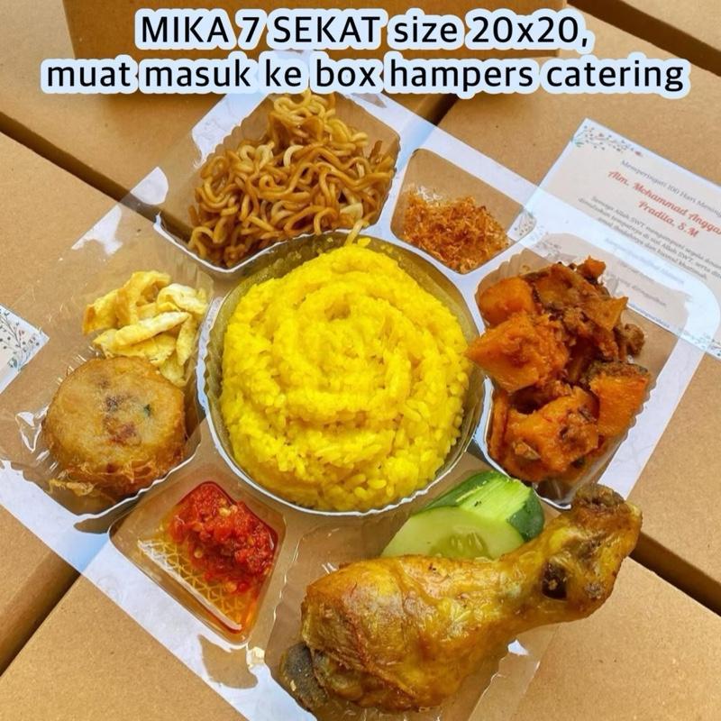 Box Hampers Nasi Premium Sekat Dan Tutup Full Mika Kotak Catering - Mikabening Nasi