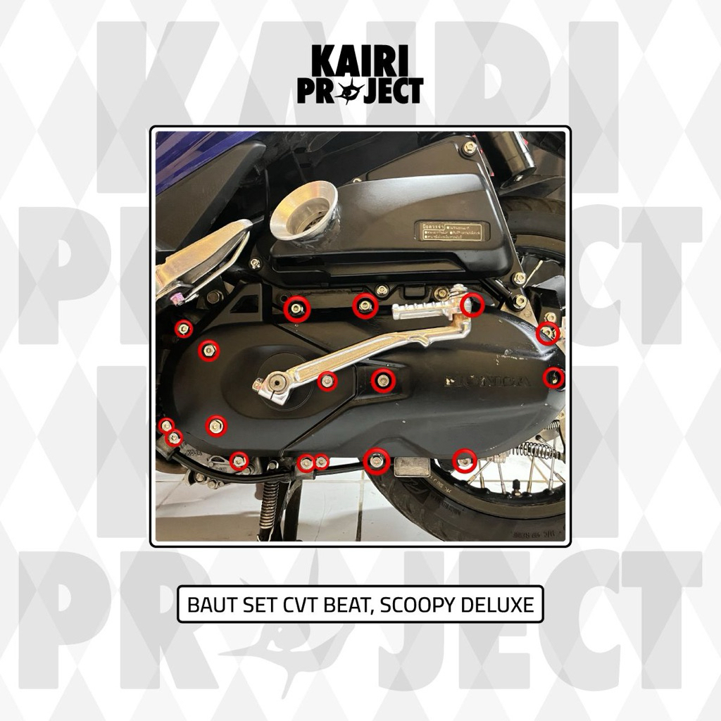 Baut Stainless Set Cvt Scoopy, Beat Deluxe