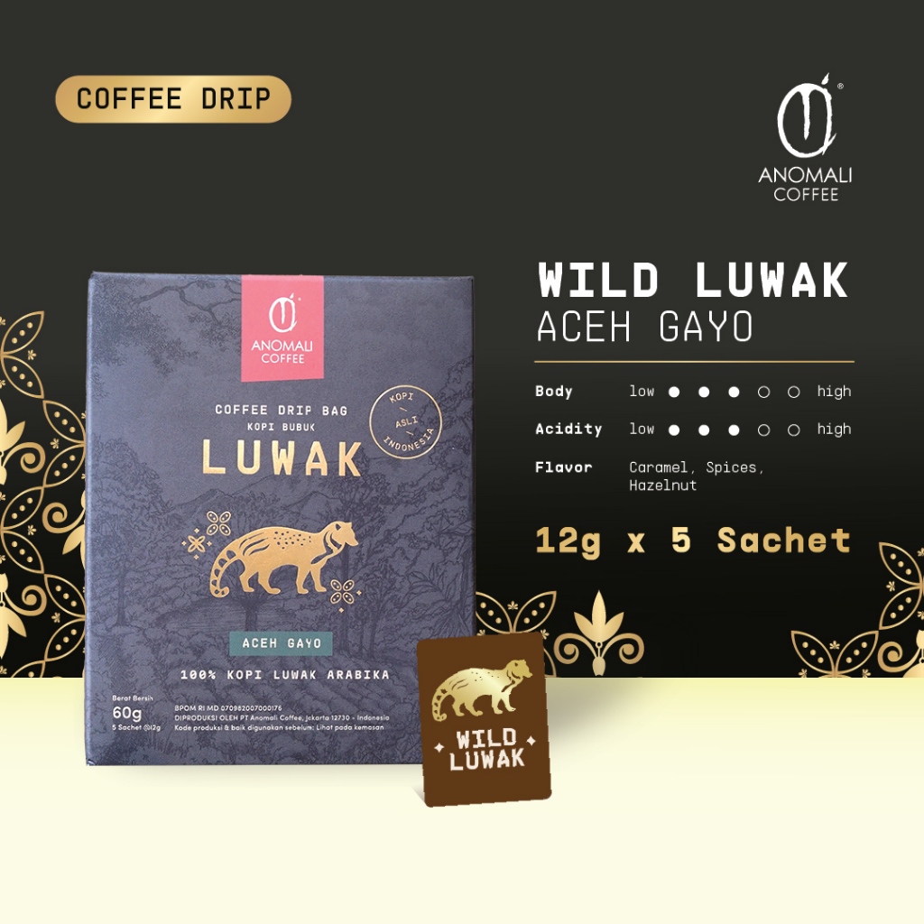 

Anomali Coffee - Drip Coffee Luwak - 5pcs