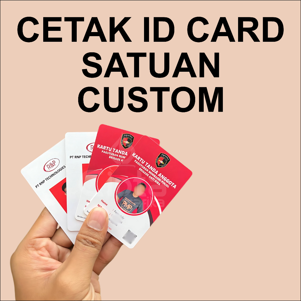 

CETAK ID CARD SATUAN ( bisa custom )