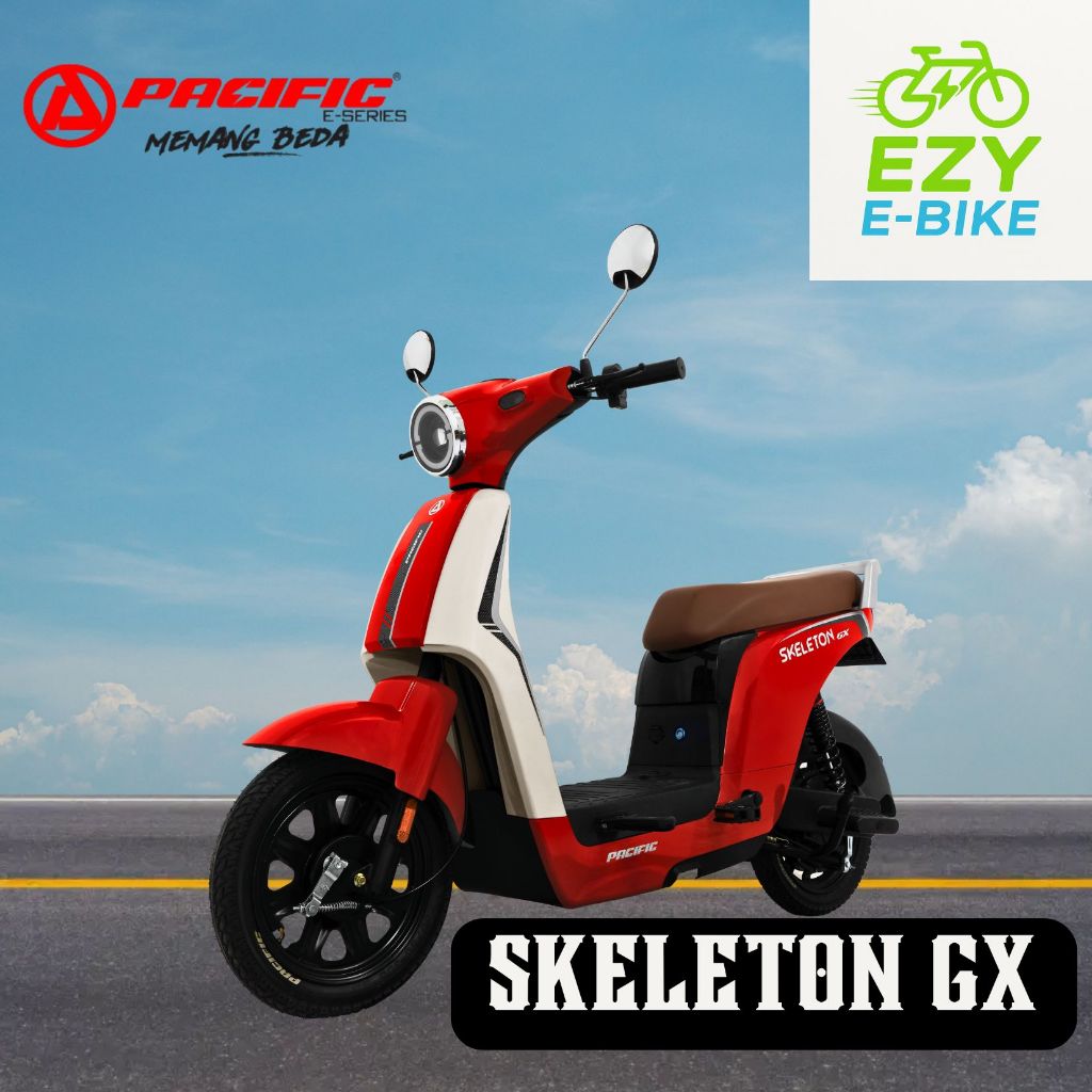 SEPEDA LISTRIK PACIFIC SKELETON GX GARANSI RESMI ORI / SEPEDA LISTRIK PACIFIC