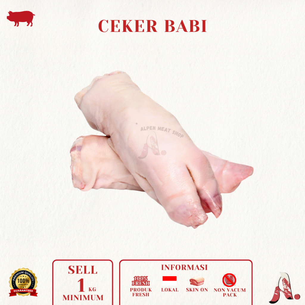 

Ceker Babi/ Pork Trottle 1kg/ Daging Babi - Lokal