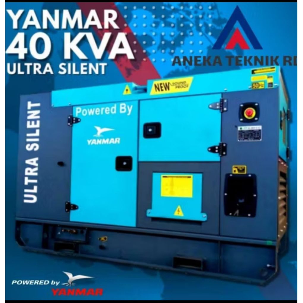 GENSET 40 KVA YANMAR DIESEL ULTRA SILENT