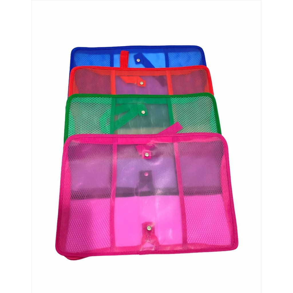 

( 1 pcs ) MAP JARING A5 - MAP ZIPPER SELETING PINK HIJAU BIRU MERAH / GREEN BLUE RED