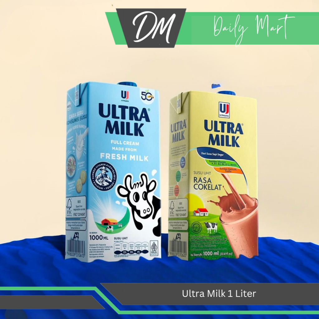 

Susu Ultra 1 Liter Full Cream/Cokelat - Minuman Susu Kotak Kemasan Jumbo Original Asli Murah