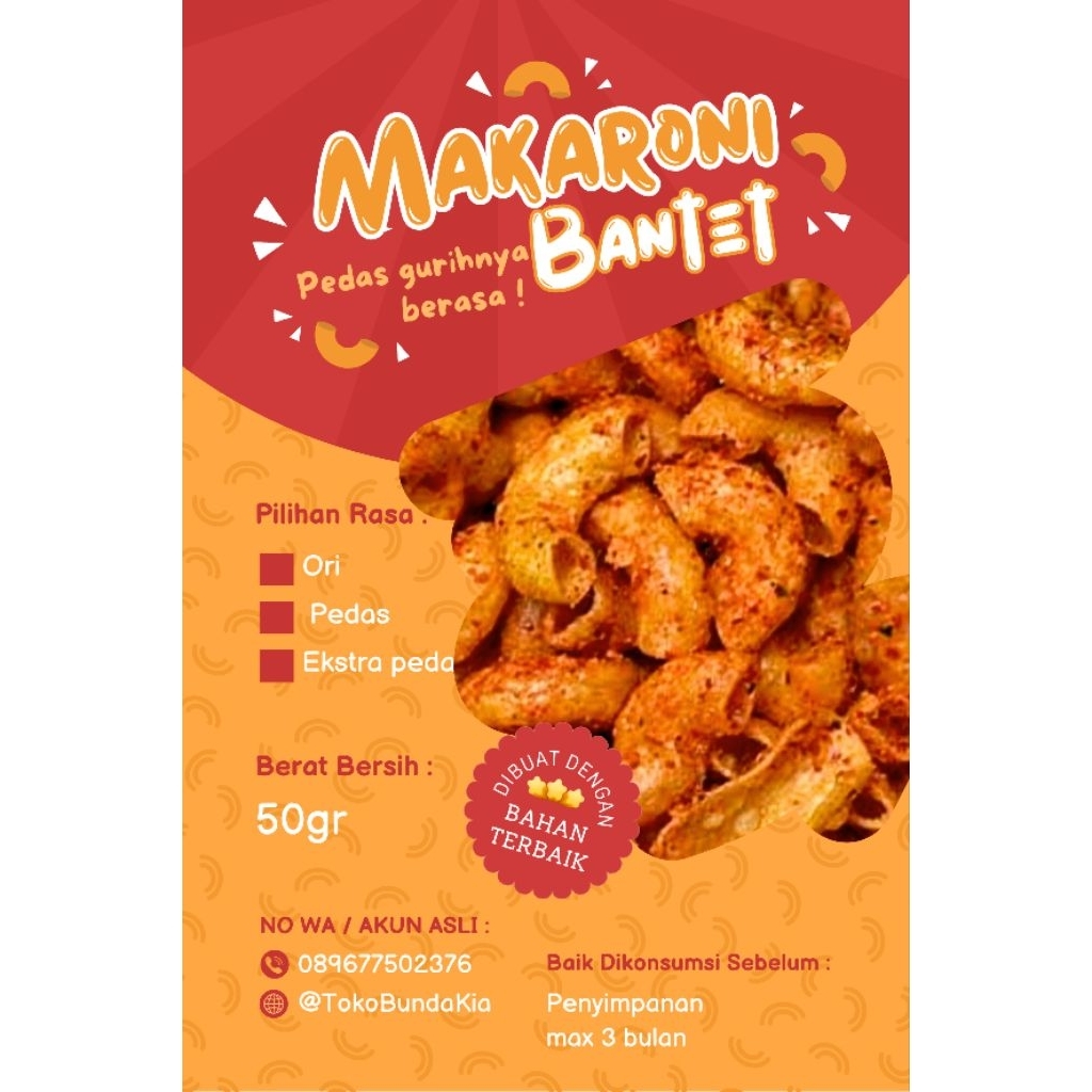 

Makaroni Bantet Promo Mix isi 4