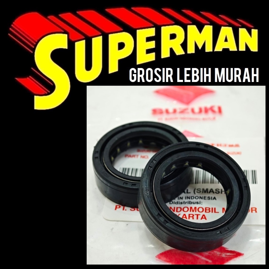 (Y3) SET ISI 2 SEAL SHOCK STEMPET SUZUKI gemuk 26 37 10.5 nok oil sil 2 per veer pir shok sok skok d