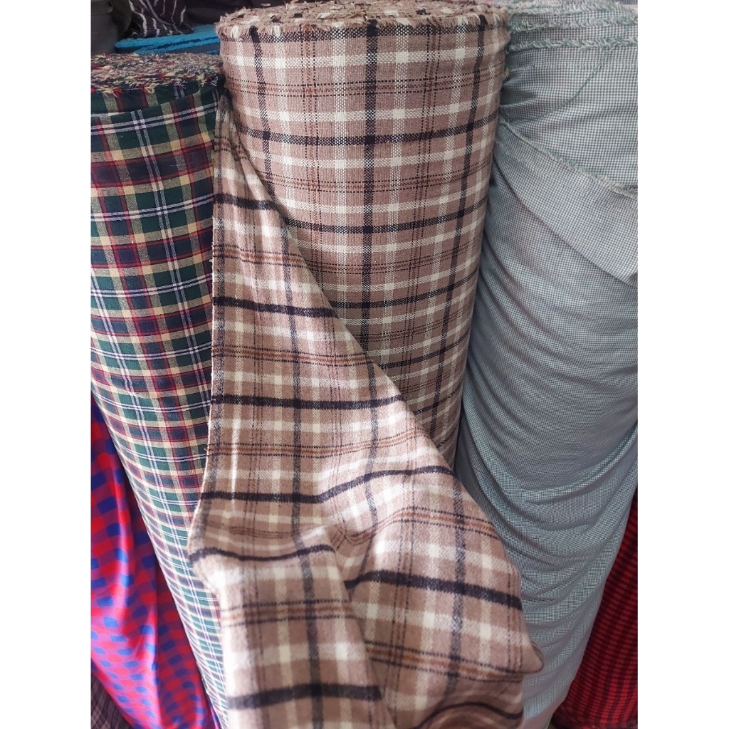 kain tweed blazer - kain tweed premium  - kain tweed original  - kain tweed kotak kotak - kain tweed