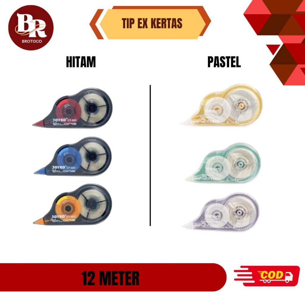 

[BROTOCO] Tip-Ex Kertas Rol Joyko CT-522 12M