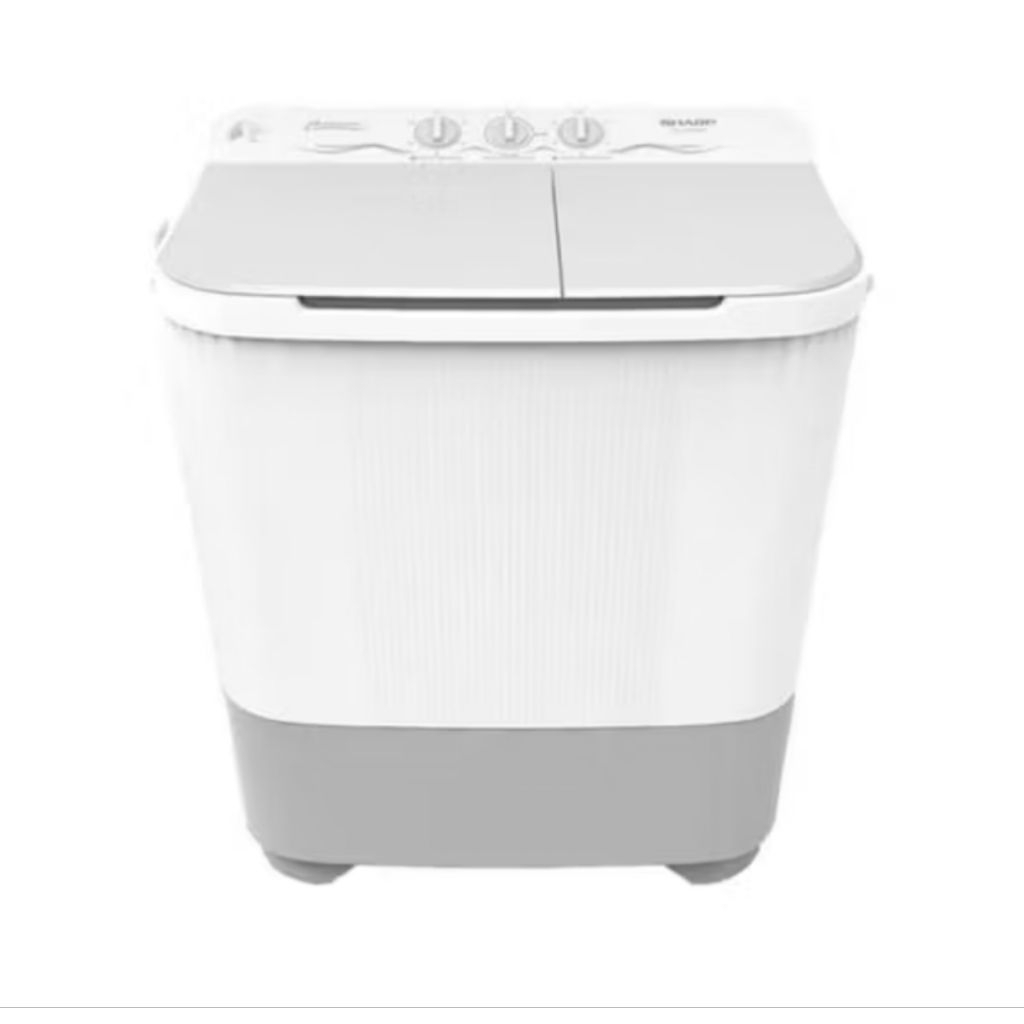 Sharp Mesin Cuci 2 Tabung Kapasitas 9kg EST-90MW Garansi Resmi/ Mesin Cuci Sharp 2 Tabung 9kg