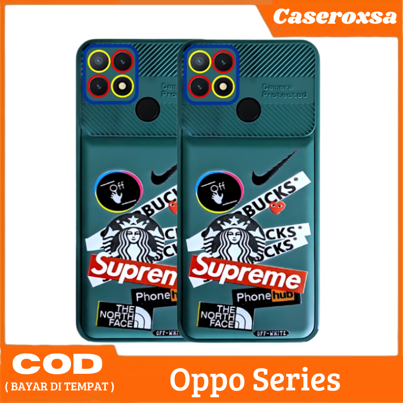 Case Oppo A1K A3S A5S A5 2020 A7 A9 2020 A11K A12 A16 A16S A17 A54 4G F9 Starbuck Supreme Pro Aesthe