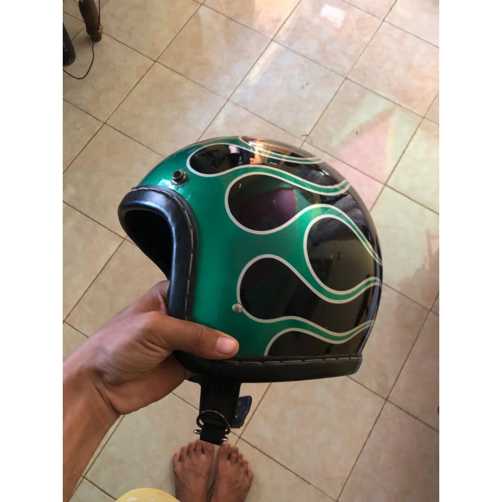 helm slim head flame by rdhelmet