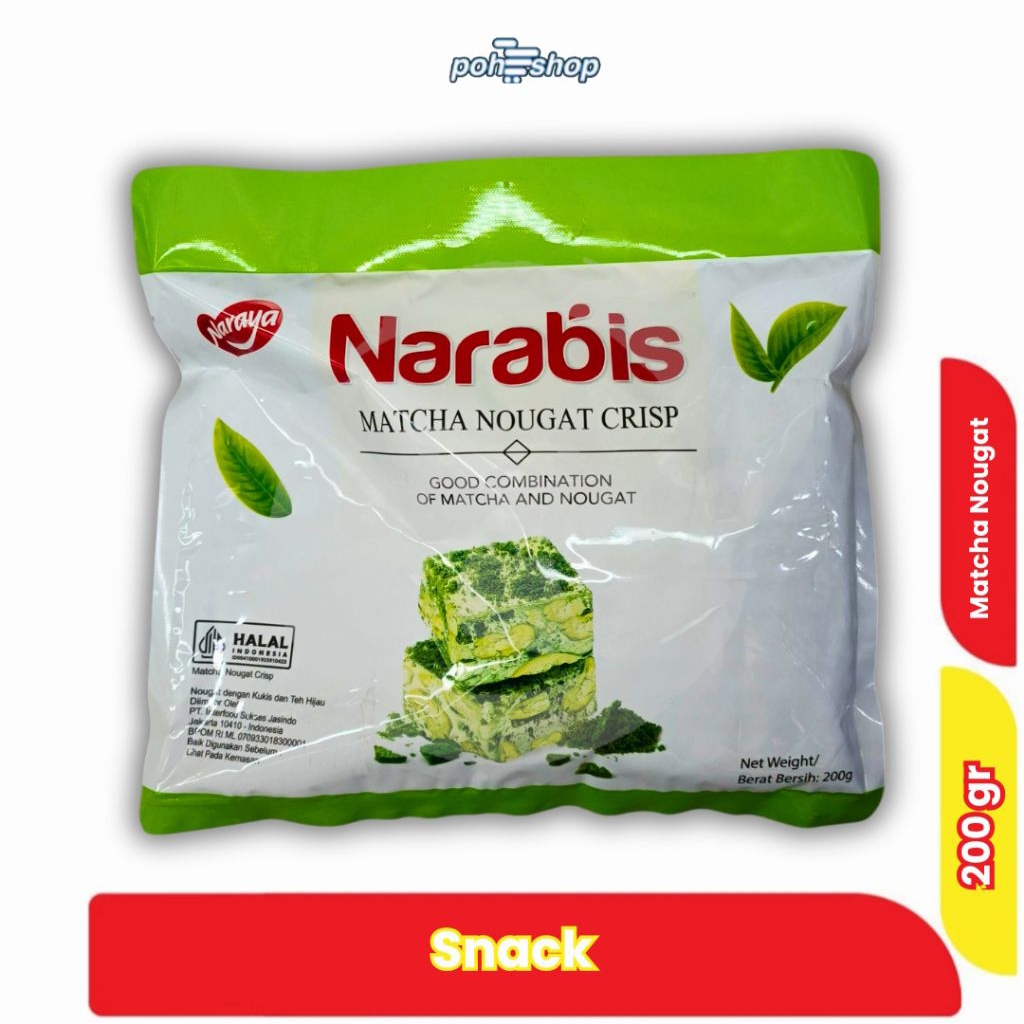 

Narabis Matcha Nougat Crisp 200gr