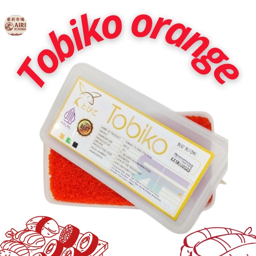 

Tobiko Orange Halal – Telur Ikan Terbang Sushi Mentai Premium Frozen