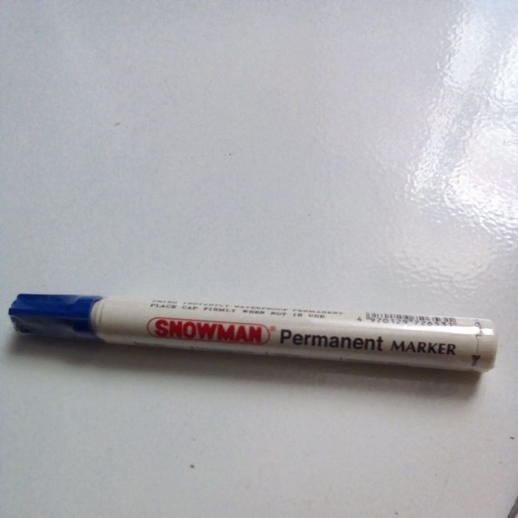 

spidol snowman permanent biru